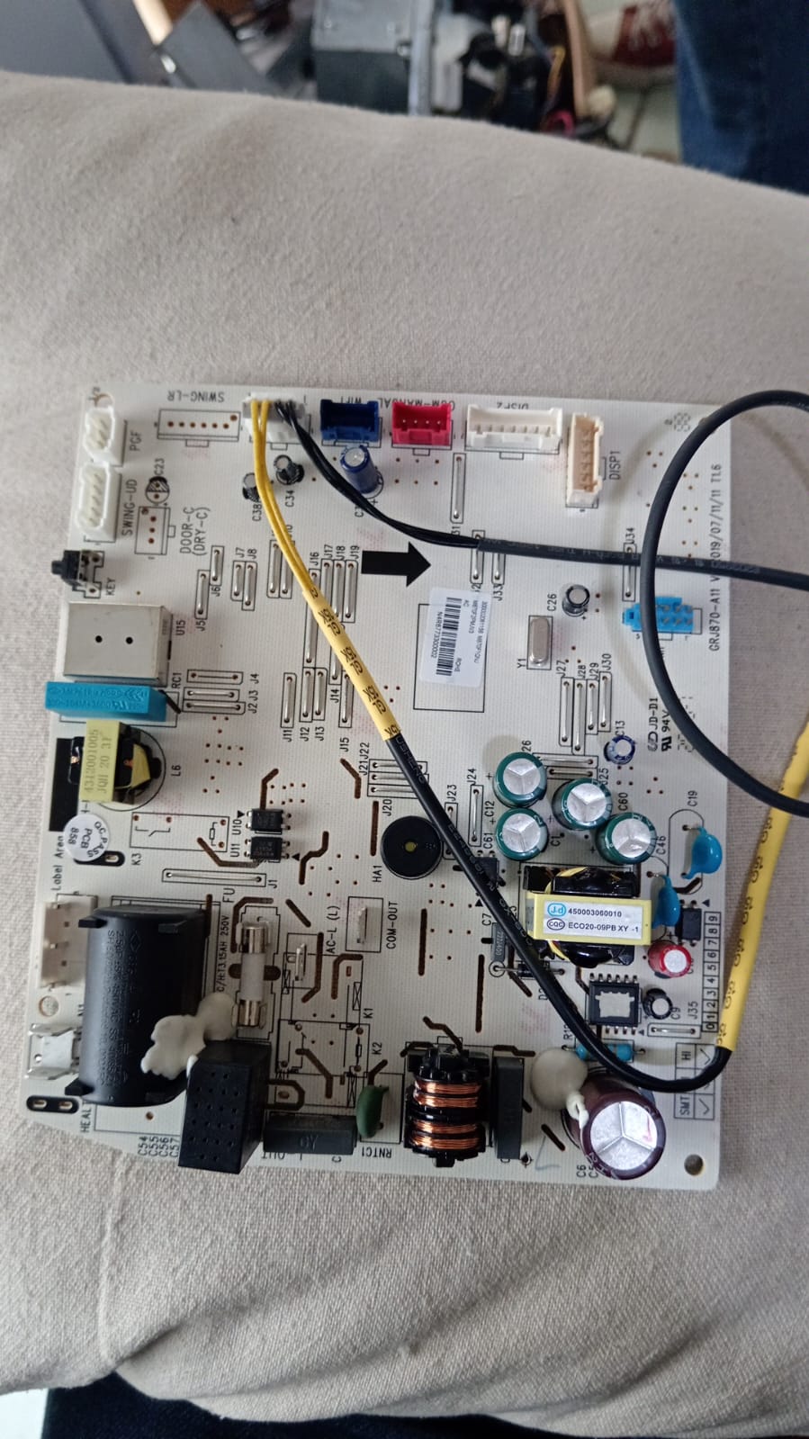 TARJETA DE CONSOLA COMFORT TIME 18,000 BTU SEER 17 (300002061156) (M870F2PMJV3)